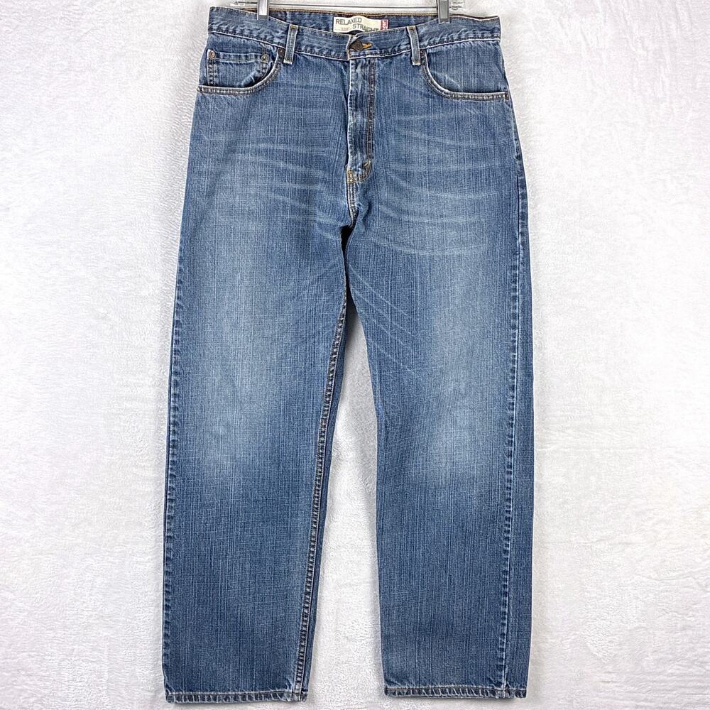VTG Levis 559 Jeans Men 36x32 (34x32) Relaxed Straight Baggy Faded Whiskered Y2K